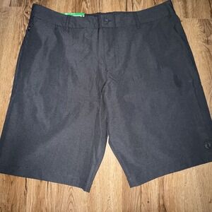 Hang Ten Men's Hybrid Walkshort Black Size 38 10" Inseam New